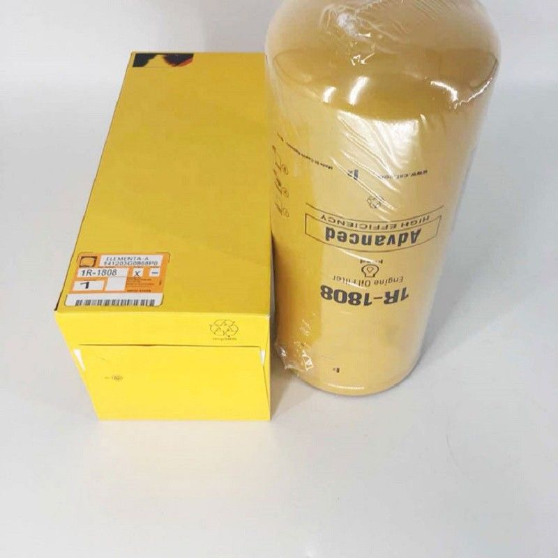 휠 로더 예비 부품 1R1808 연료 필터 Caterpillar용 디젤 오일 필터